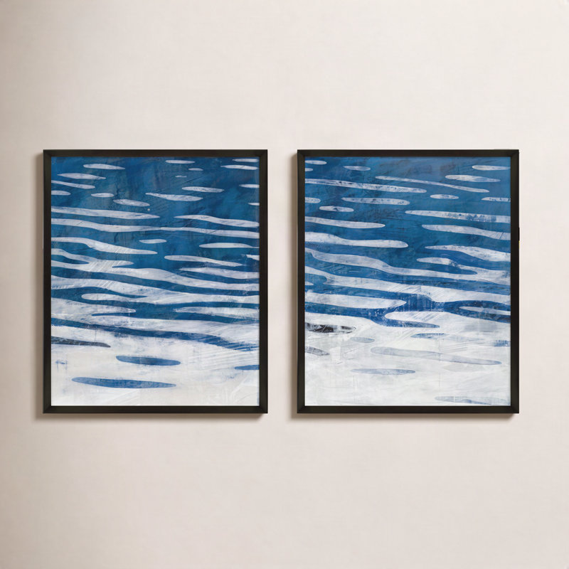 Radley Oceanview par Ivo Stoyanov - art mural encadré, H 30 po x l 48 po x P 1,25 po, Cadre noir