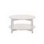 Table basse avec plateau rond et rangement ouvert-1051561196