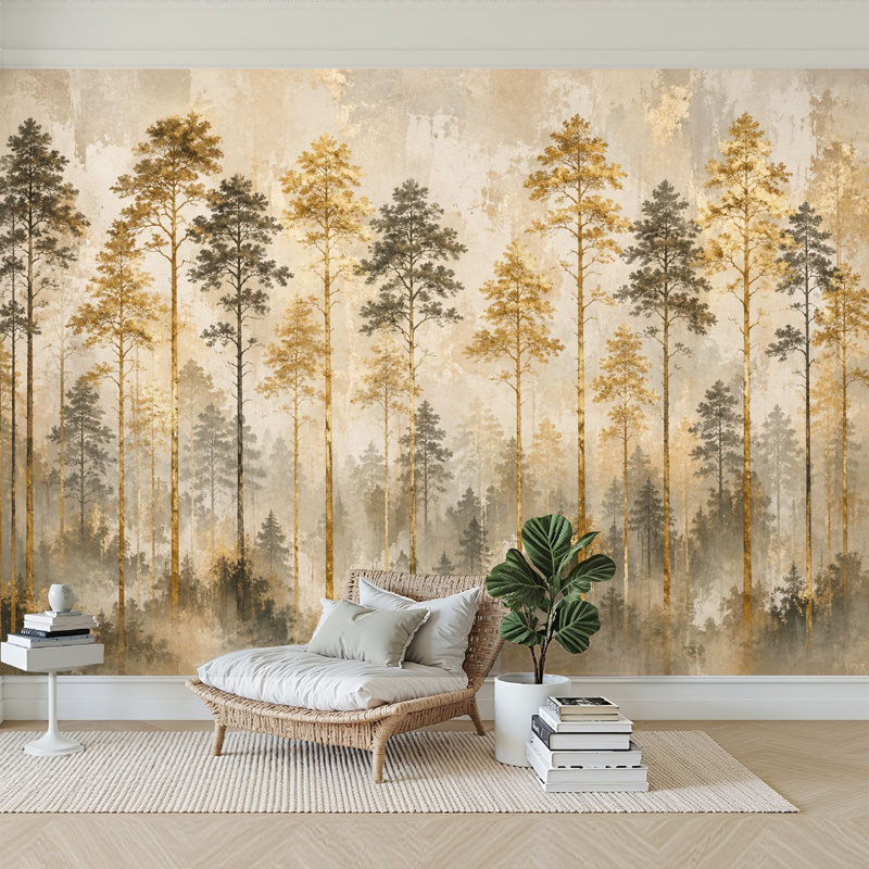 Papier peint adhésif auto-adhésif moderne pour la chambre à coucher L 69 po x l 96 po Peel and Stick