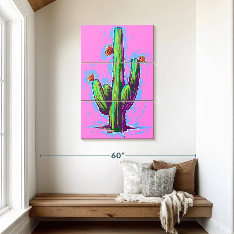 Harnek cactus sur rose vif