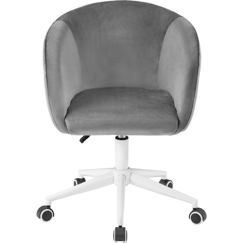 Decoste Velvet Office Chair, Grey