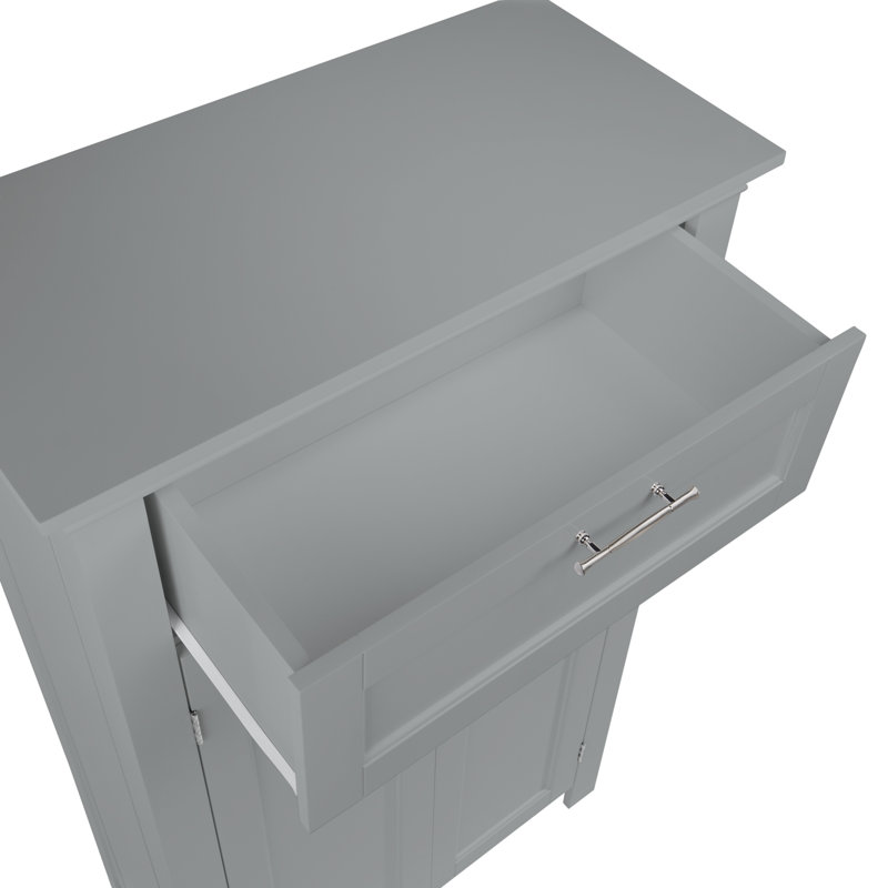 Armoire de rangement pour salle de bain et salle de lavage à deux portes avec tiroir et tablette réglable Somerset de RiverRidge 