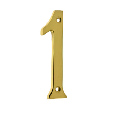 6'' H Brass House Number
