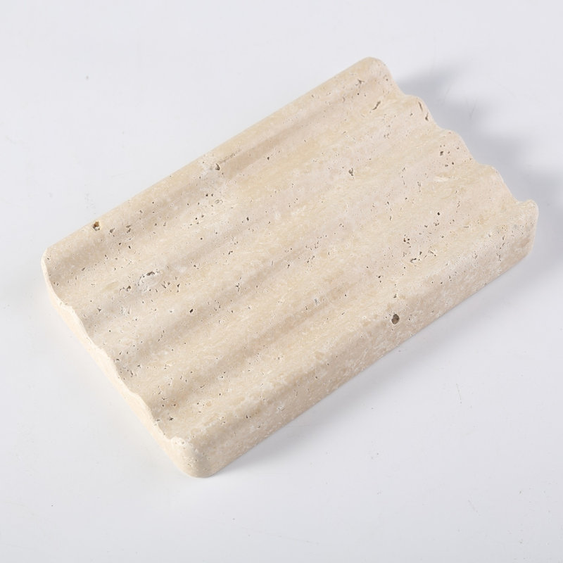Plateau à savon en marbre naturel, Beige