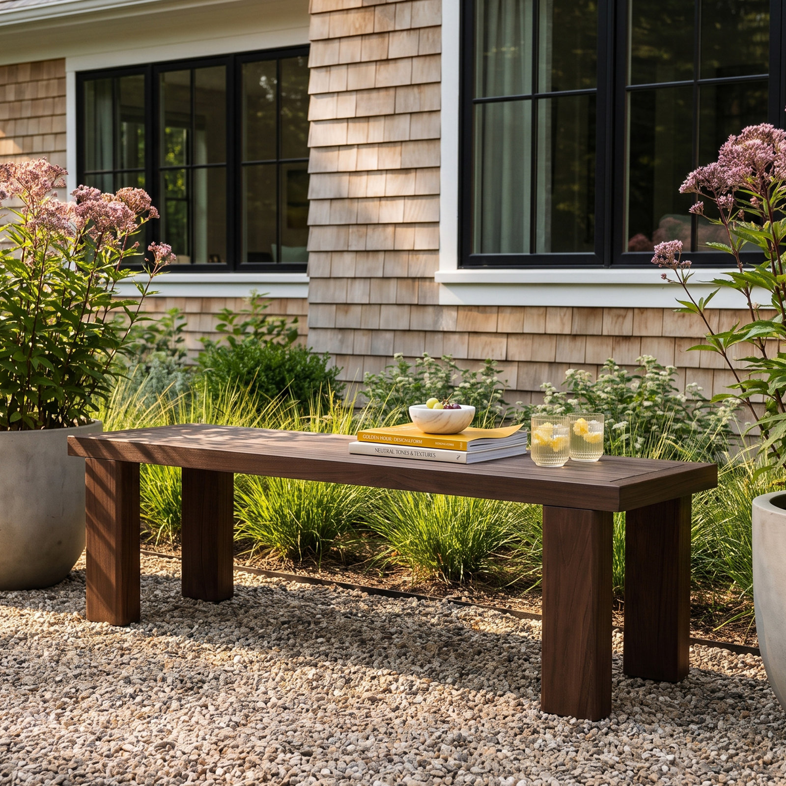 57.99'' Teak Outdoor Bench