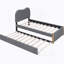 Lit plateforme tapissier avec pieds de support en bois et lit gigogne simple-44274098-44274093
