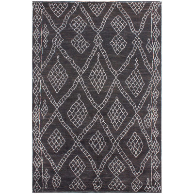 Rectangle 252 cm x 384 cm Geometric Hand Knotted Area Rug