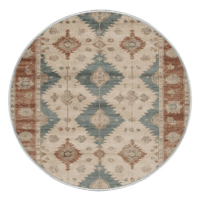 Machine Washable Overdyed Beige Area Rug