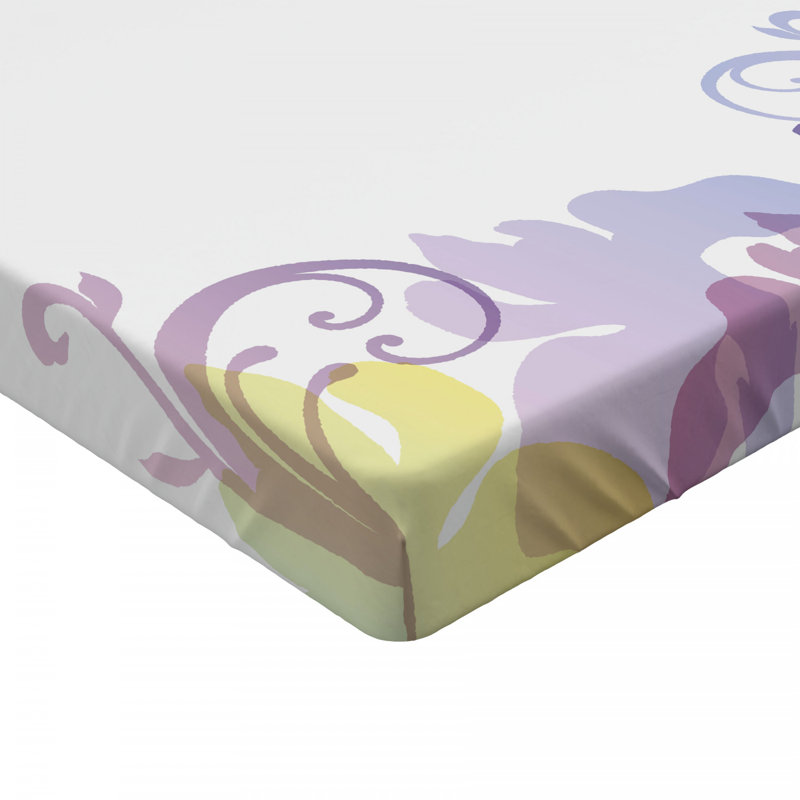 Microfiber Floral Fitted Sheet, Full Fitted Sheet