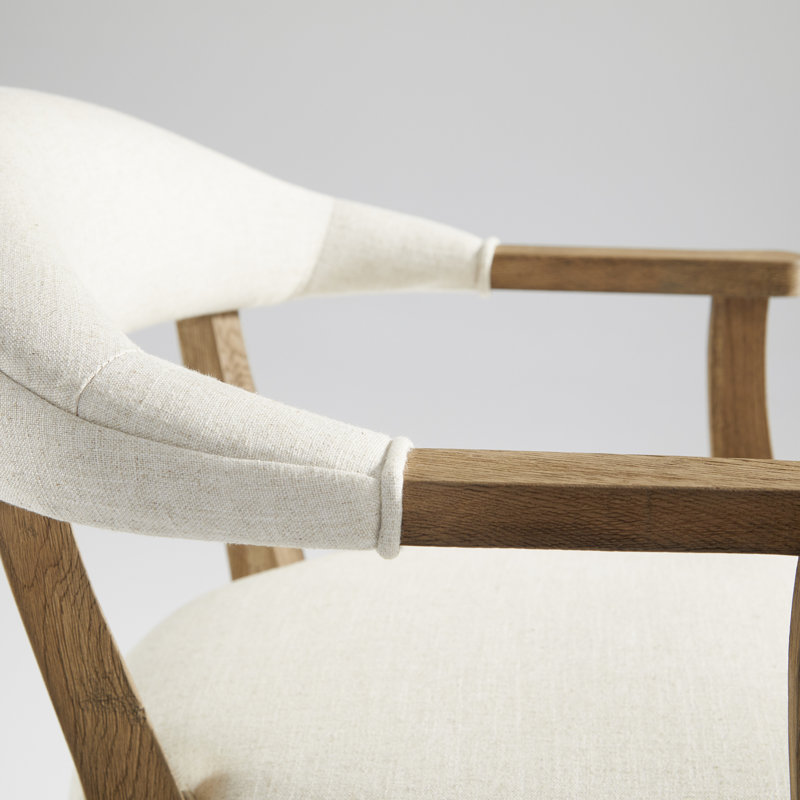 Prater Upholstered Stool with Solid Wood Frame