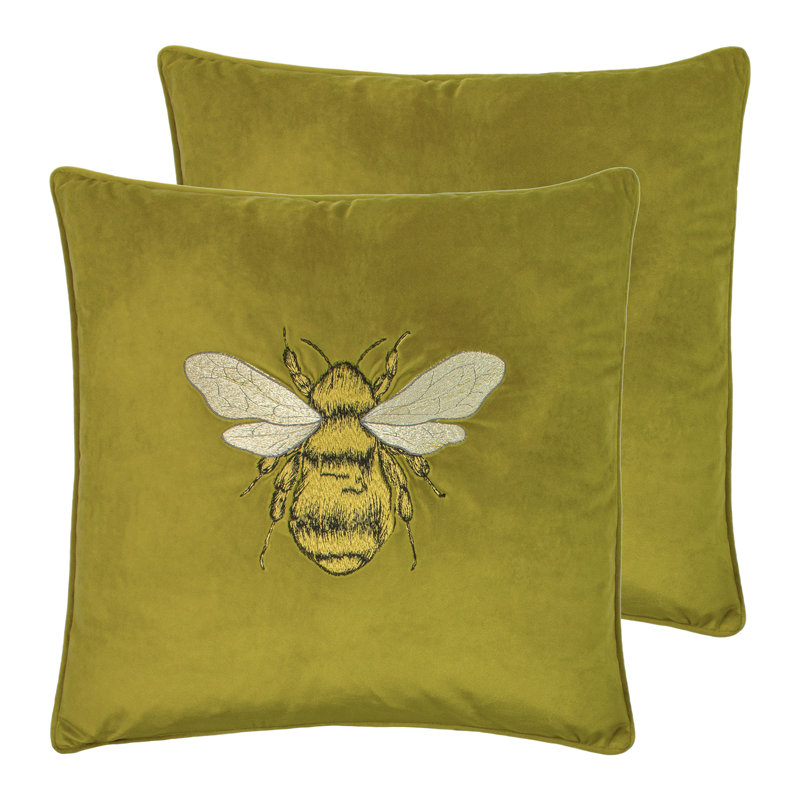 Hortus Square Scatter Cushion, Olive
