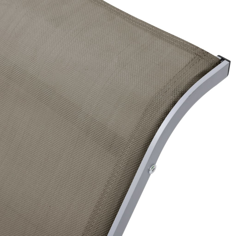 Chaise longue simple 66,8 po Aily, Gris