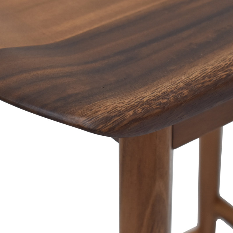 Pedrick Solid Wood Counter Stool, Natural, Counter Stool (24" Seat Height)