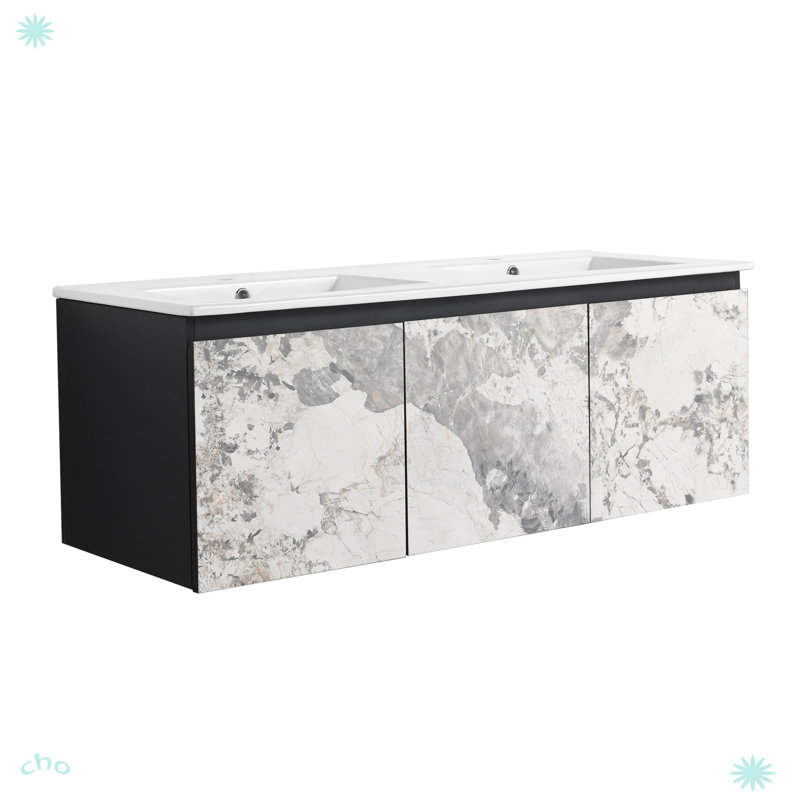 Jyri 48'' Floating Wall-Mounted Bathroom Vanity