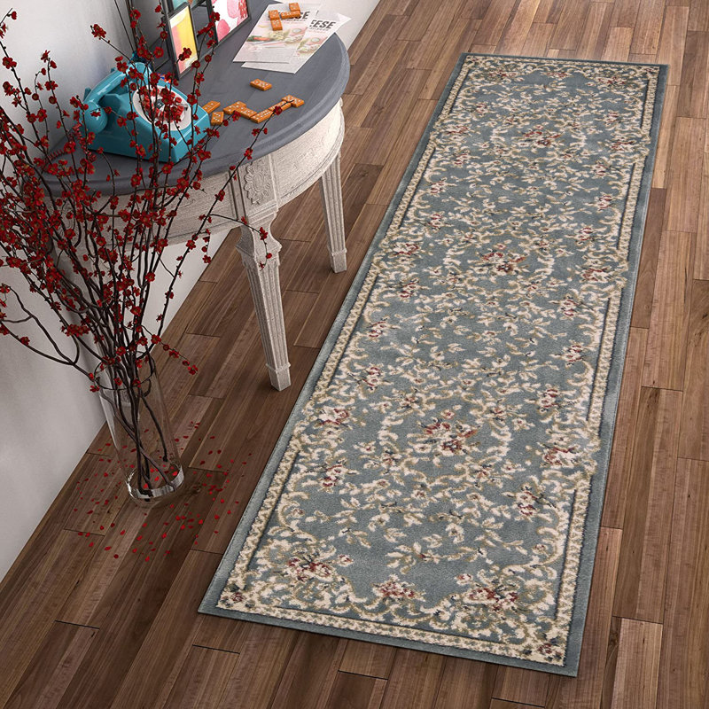 Tapis d'intérieur bleu ardoise