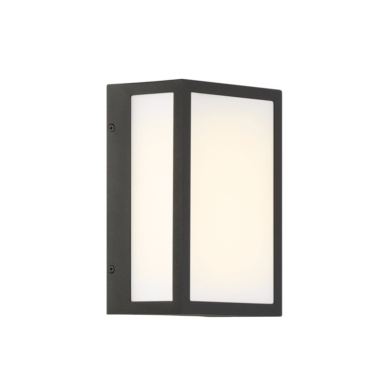 LED OUTDOOR SCONCE, 8, 9" H x 6" W x 4" D