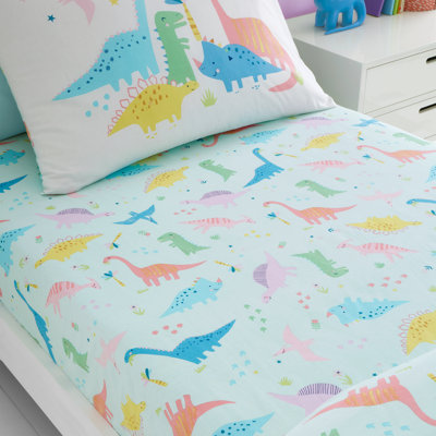Dinosaur Friends Fitted Sheet