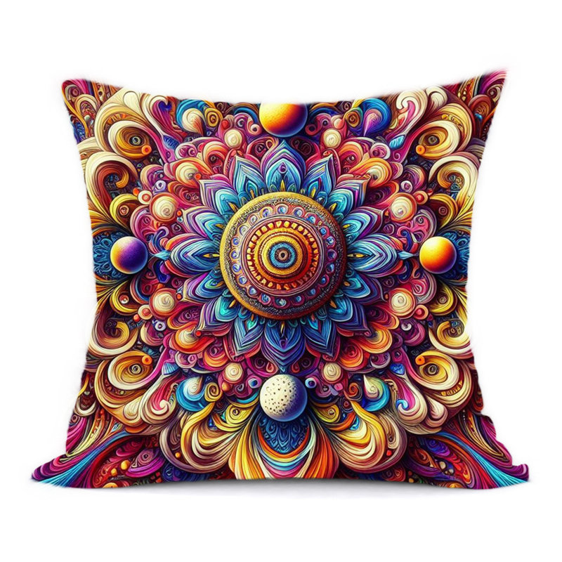 Hiltop Newport Abstract Reversible Throw Pillow