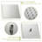 Brushed Nickel 10 Inch Shower Head - Ceiling Mount Square Dual With -Balanced Valve And Handheld Wand Adjustable Rainfall Detachable-124583765