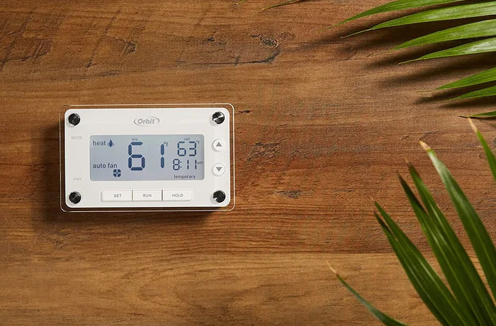 thermostat on the wall