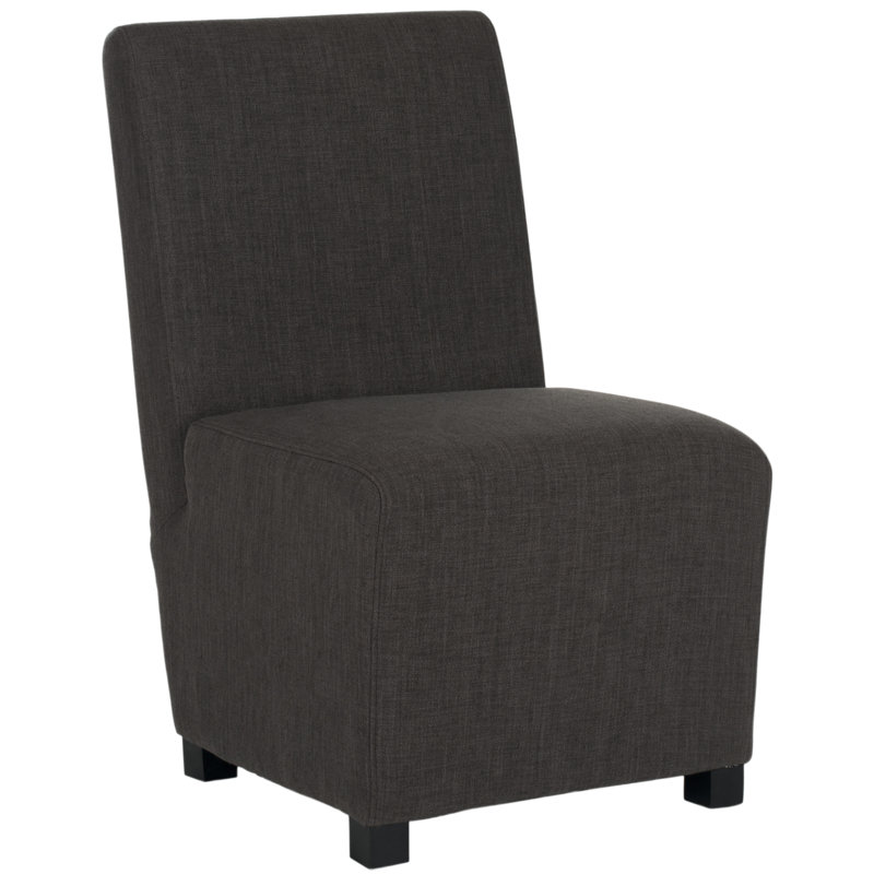 Mihalke 22.6cm H Fabric Upholstered Side Chair in Black