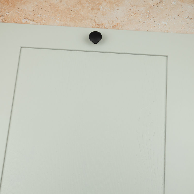 Traditional Circular Knob in Multiple Finishes, Matte Black