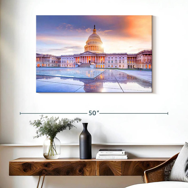 Lilie Majestic US Capitol Building, 26" H x 39" W