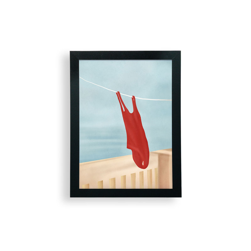 «Flow Line Bathing suit», affiche encadrée, H 12 po x l 9 po