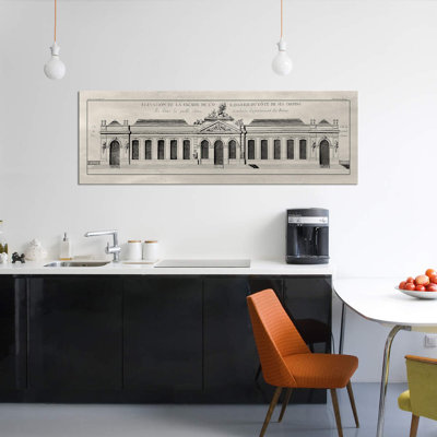 « elevation de la façade i », impression sur toile