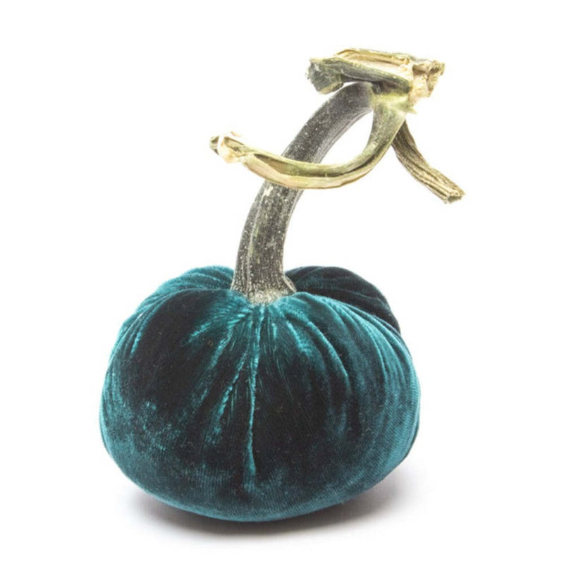 Sea Silk Velvet Pumpkin, 7" H x 5" W x 5" D