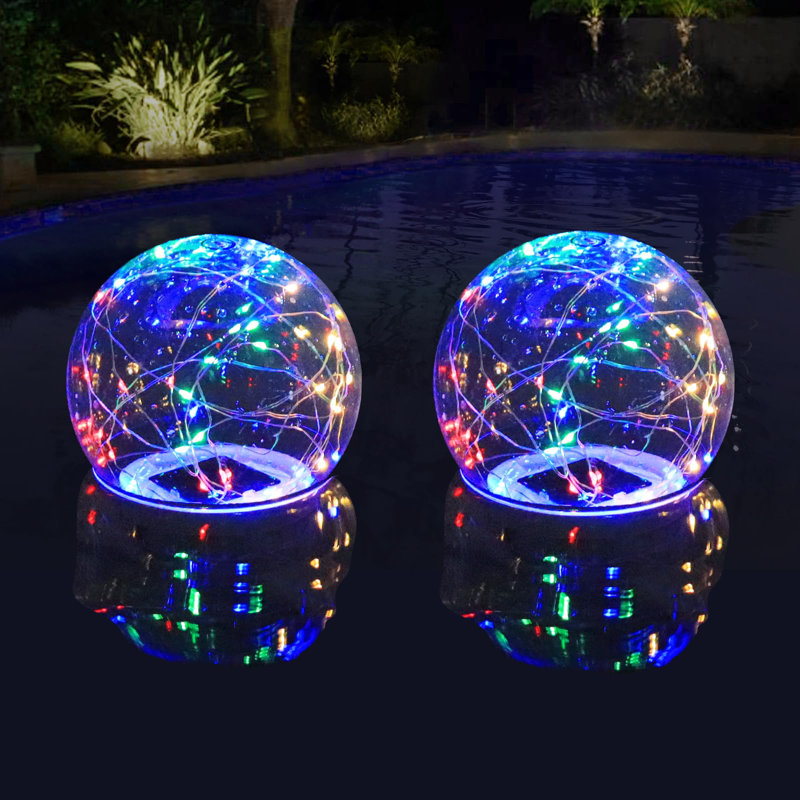 Solar Floating Pool Balls, 7 Inch LED Coloured Lights, Waterproof Solar Powered Multicolor Lights For Pool Pond Garden Party Decor