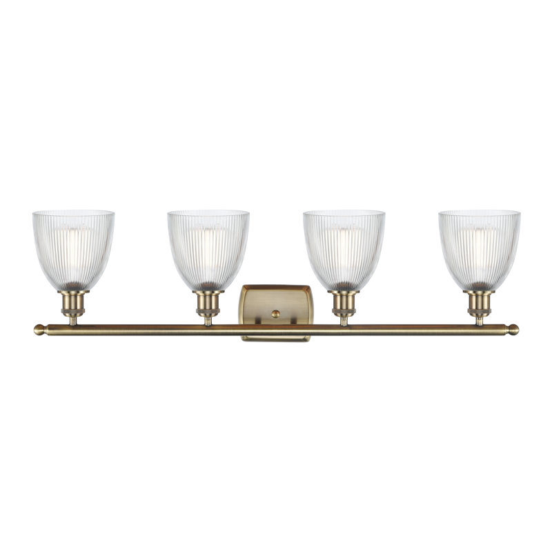 Wike Dimmable Vanity Light, Clear, Incandescent, 2-Light