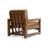 Solid Wood Teak Outdoor Chair With Cushion And Arms-537983798-537983792