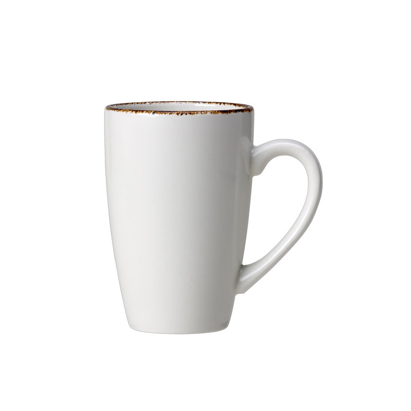 Grande tasse de trempe brune, Blanc, 10