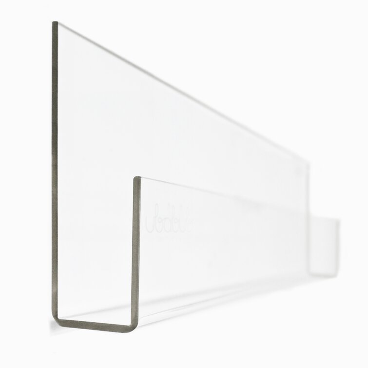 Ubabub Booksee Clear Acrylic Wall Mount Shelves & Reviews | Wayfair