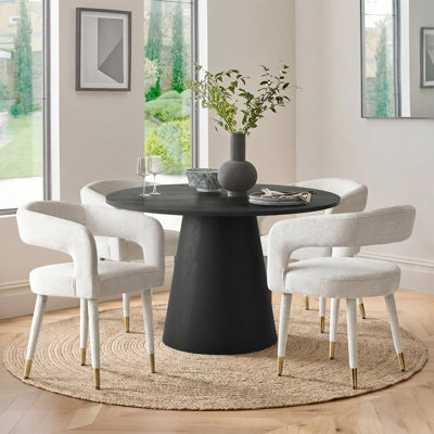 Upholstered Open-Back Dining Chairs (Set of 4)