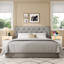 Tête de lit tapissier à hauteur ajustable, gris clair pliable-2097011773-2097011762