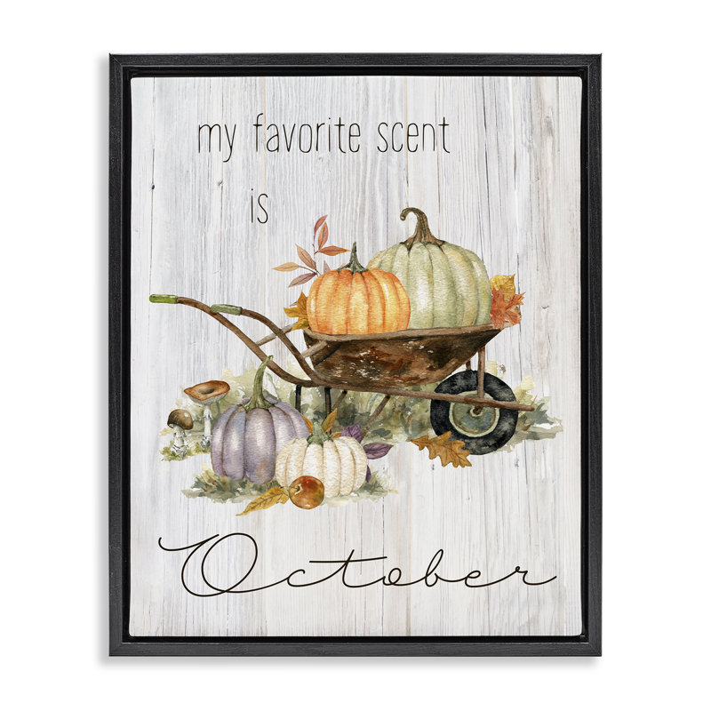«Favorite Scent is August Giclee Art» par Livi Finn, H 31 po x l 25 po, Cadre flottant noir de jais