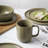 Stone Lain Tom Rustic Stoneware Dinnerware Set For 4, Olive Green-1669774787