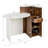 Front Reception Counter Desk Checkout Office Desk With Open Shelf & Lockable Drawer-1171221987