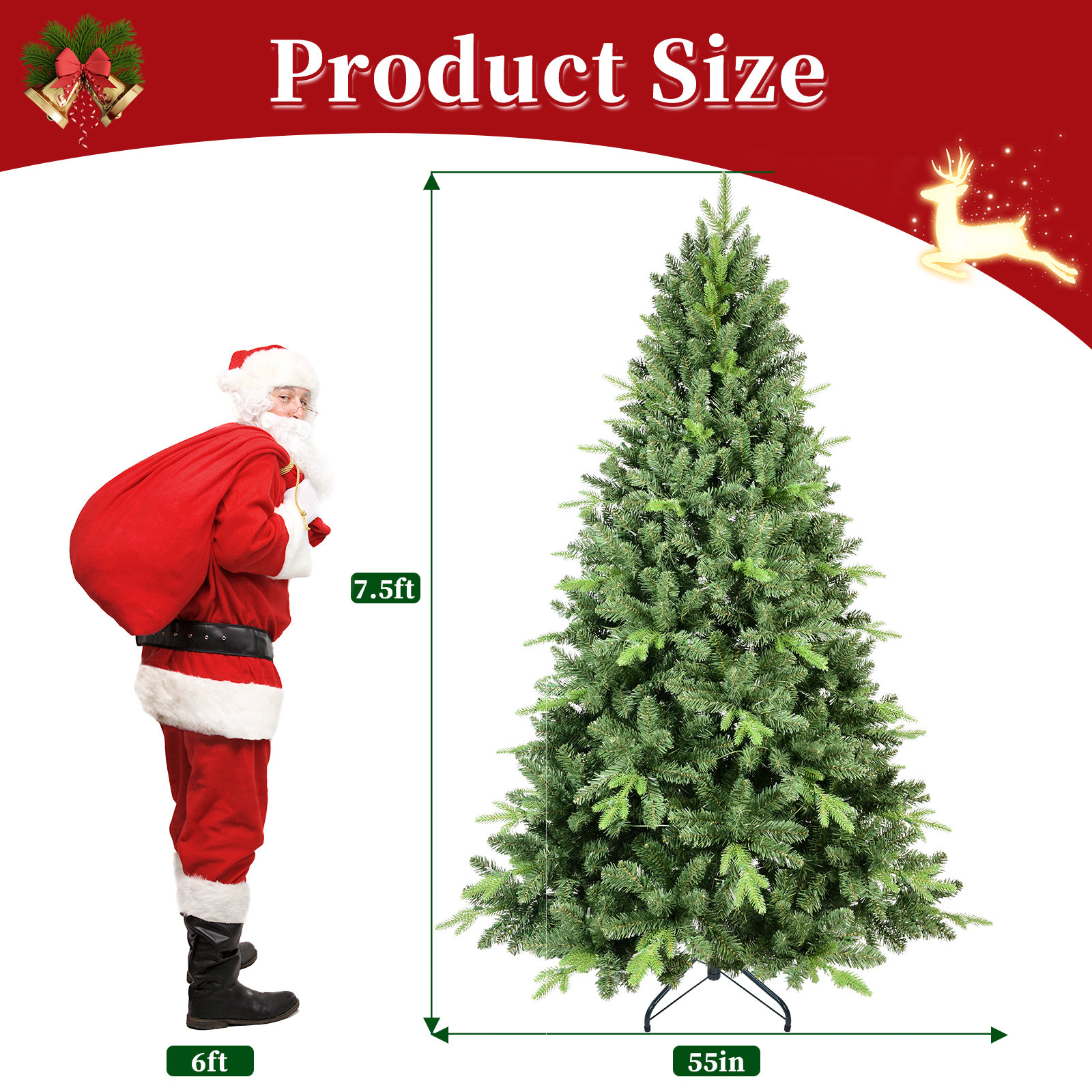 Spruce Christmas Tree, 7.5'