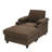 Havenly Reclining Indoor Chaise Lounge, Accent Chair and Ottoman Footrest-135898170