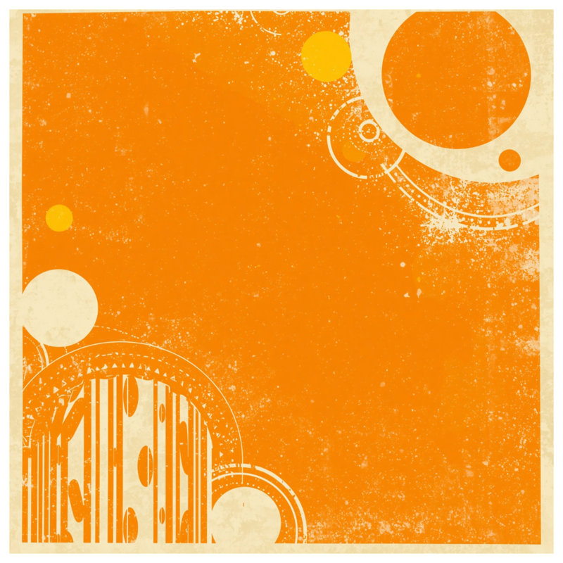 Tapisserie murale «Orange», H 50 po x l 60 po avec 4 œillets
