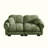 Standard W 76.3",Sd 33.8",Loveseat Upholstered Sofa With 2 Throw Pillows For Living Room, Apartment, Small Family House,Tiny Space,Seats 2, Modular Sectionals,Easy Assembly,Soft Cloud-Like, Glossy Chenille, Green-1771094376