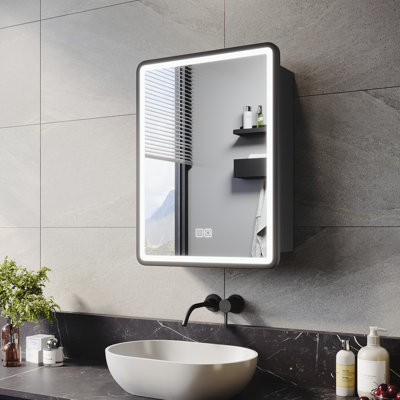 W H Wall Mounted Required Medicine Cabinet Mirror