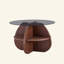 Table basse créative à structure croisée avec plateau en verre trempé et rangement en éventail. Parfait pour les salons, comme table basse ou table d'appoint. Idéal pour les petits espaces.