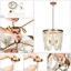 Lustre empire vieilli à 4 lumières Advith