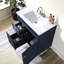 Ensemble de meuble-lavabo simple autoportant moderne 30 po avec plateau en céramique Taziyah-734389418