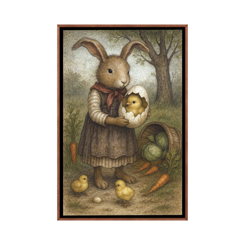 A Springtime Surprise, 152.4 cm H x 101.6 cm W x 4.445 cm D, Classic Wood