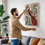 Ornamental Peacock Boho 1 Piece Wrapped Canvas Wall Art-1765268693-1765268690